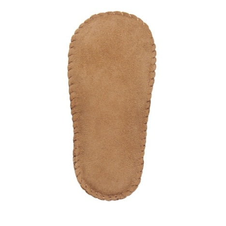 bottom soft sole of a chestnut he soft sole allows developing feet to flex, refine and strengthen while the velcro side tab provides ease when putting on and off.