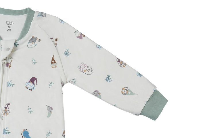 Organic Cotton Footed Sleep Bag | 1 TOG in Oh Gnome