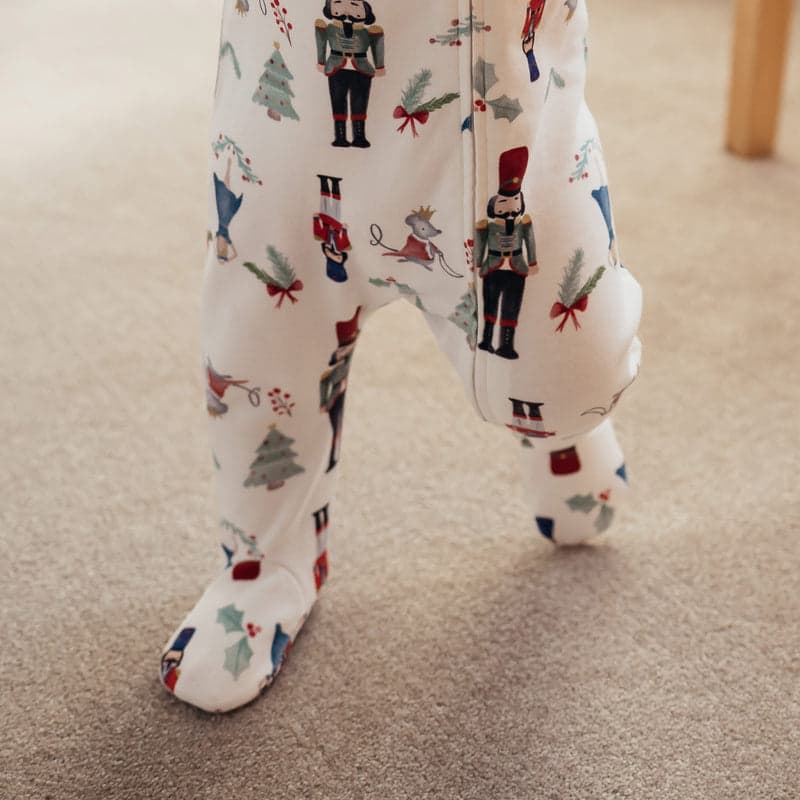 Nest Designs Cotton Footed Sleeper | Nutcracker