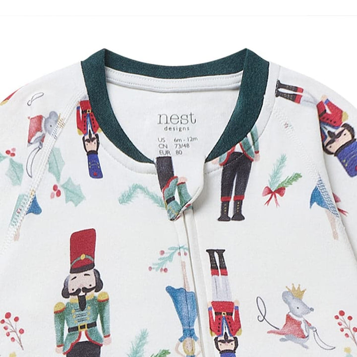 Nest Designs Cotton Footed Sleeper | Nutcracker