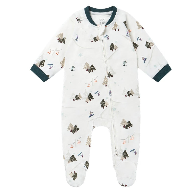 Nest Designs Organic Cotton Footed Sleeper | Chills N' Thrills