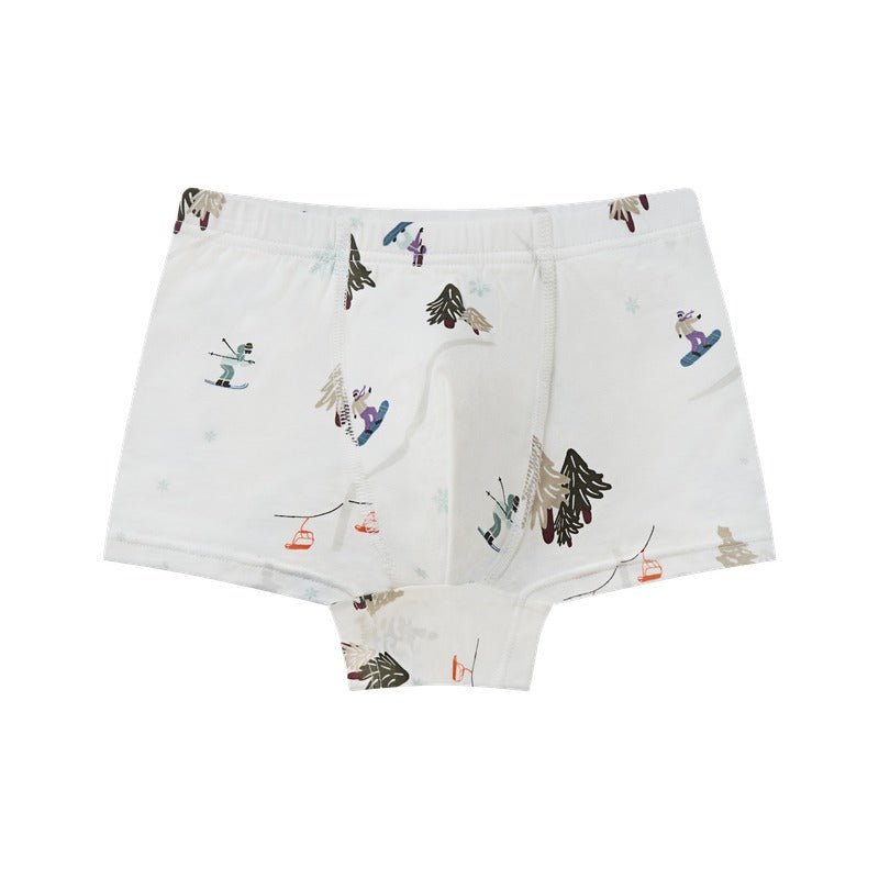 Boys Boxer Briefs Underwear (Bamboo, 2 Pack) Winter Fun - Nest and Sprout - Nest Designs