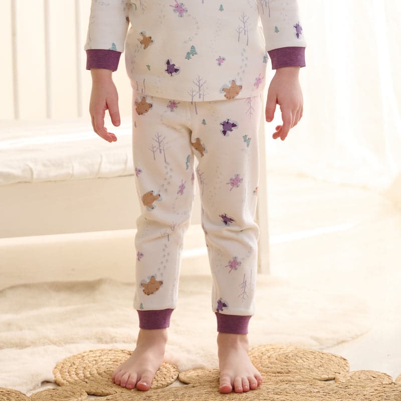 Nest Designs Organic Cotton Two-Piece PJ | Snow Angels
