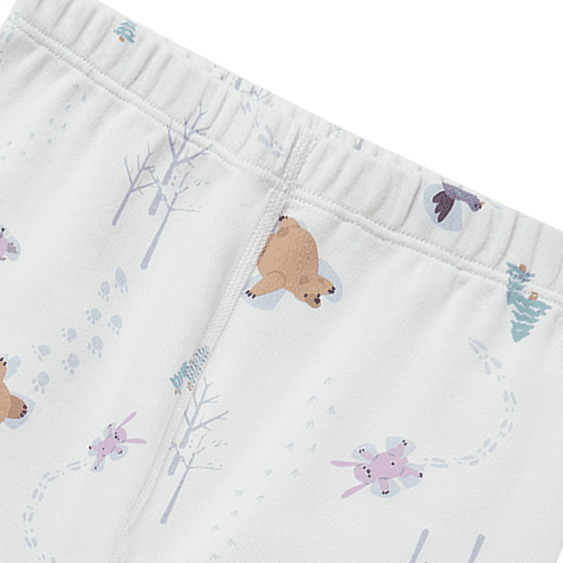 Nest Designs Organic Cotton Two-Piece PJ | Snow Angels