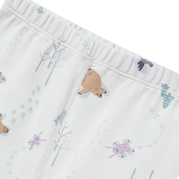 Nest Designs Organic Cotton Two-Piece PJ | Snow Angels