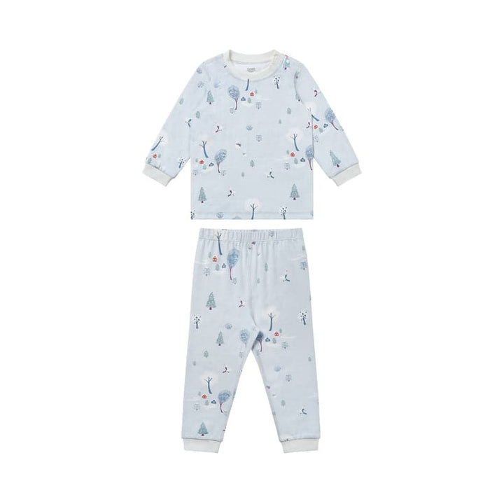 Nest Designs Organic Cotton Two-Piece PJ | Snowy Snuggles