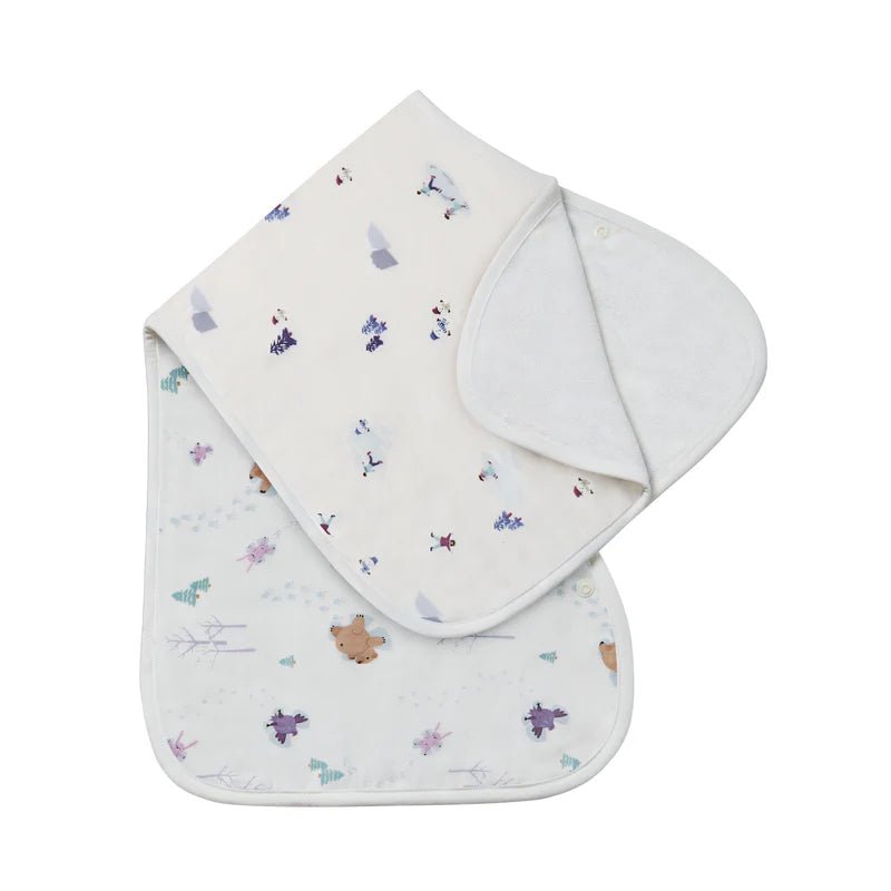 Burp n' Bib (2 Pack) | Snow Buddies - Nest and Sprout - Nest Designs