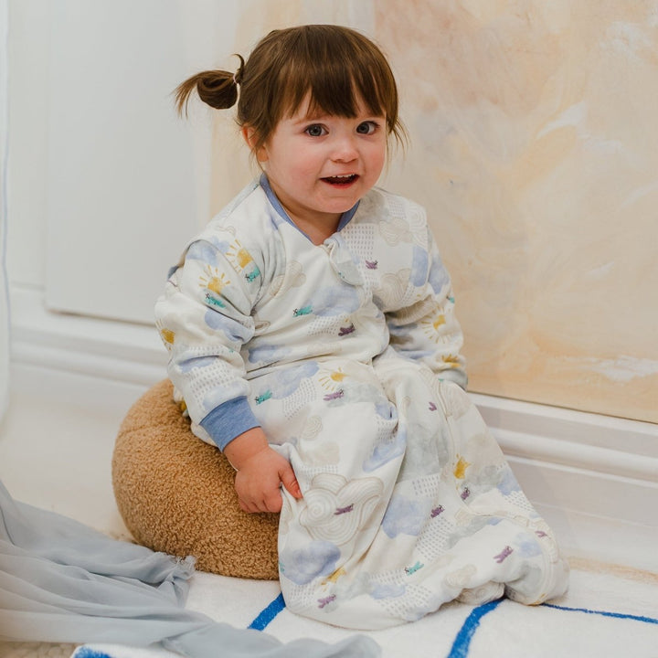 Nest Designs 1.0 TOG Removable Sleeve Sleep Bag – Fluffy Puffs - Nest and Sprout - Nest Designs