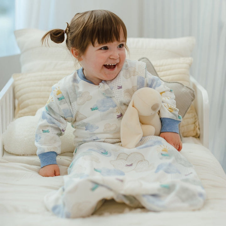 Nest Designs 1.0 TOG Removable Sleeve Sleep Bag – Fluffy Puffs - Nest and Sprout - Nest Designs