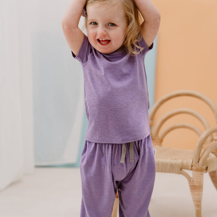Nest Designs Short Sleeve T-Shirt – Violet Blooms - Nest and Sprout - Nest Designs