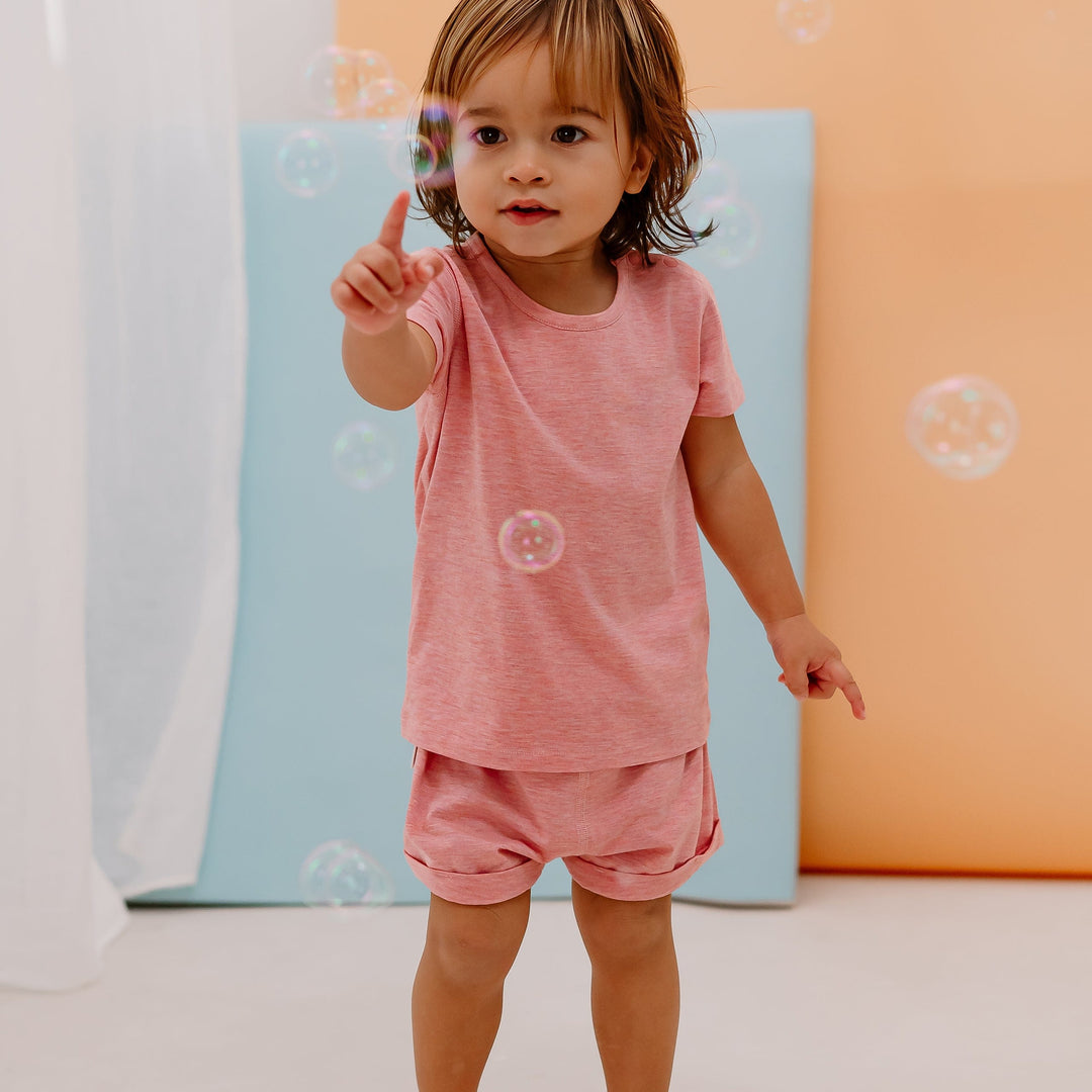 Nest Designs Short Sleeve T-Shirt – Pink Sunset