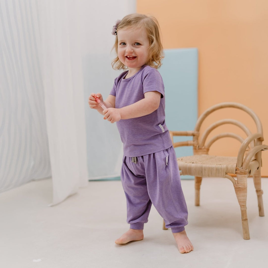 Nest Designs Short Sleeve T-Shirt – Violet Blooms - Nest and Sprout - Nest Designs
