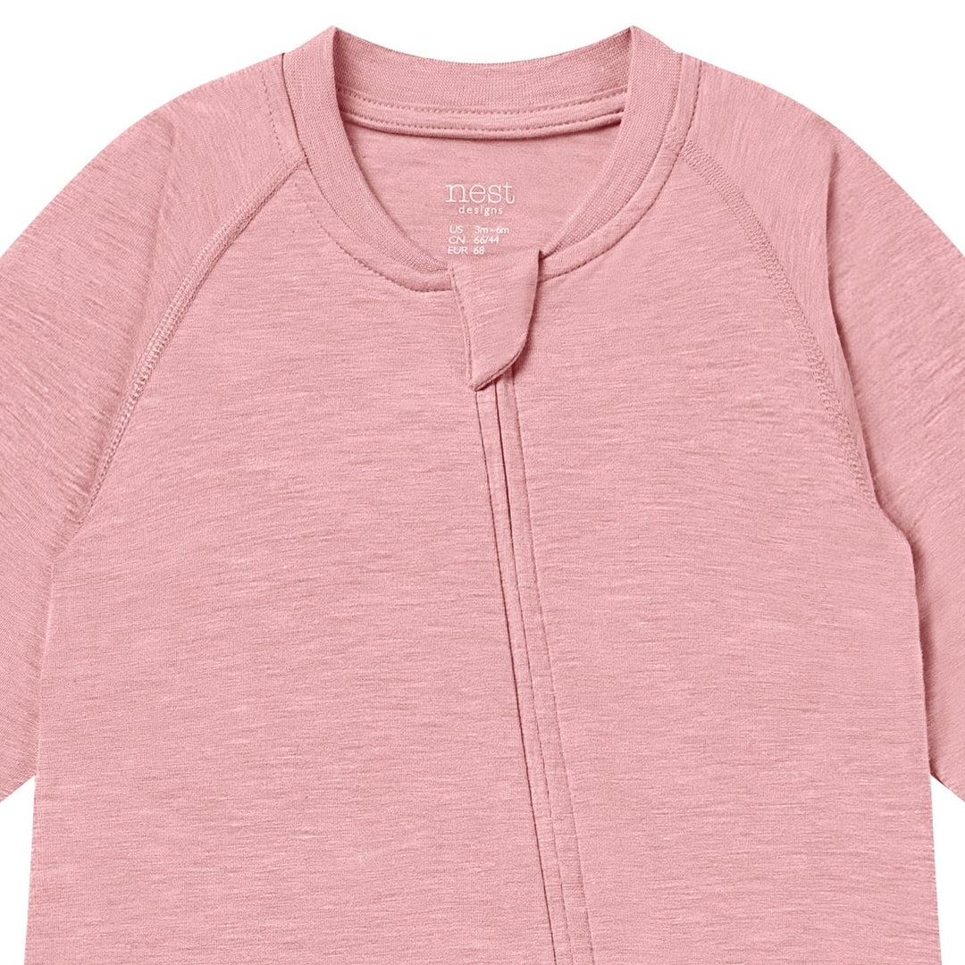 Nest Designs Long Sleeve Footed Sleeper – Pink Sunset - Nest and Sprout - Nest Designs