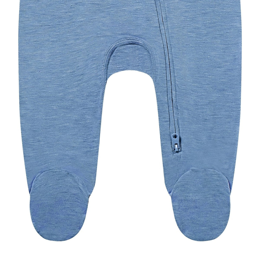 Nest Designs Long Sleeve Footed Sleeper – Azure Lake - Nest and Sprout - Nest Designs