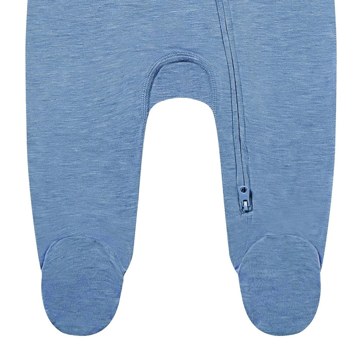 Nest Designs Long Sleeve Footed Sleeper – Azure Lake - Nest and Sprout - Nest Designs
