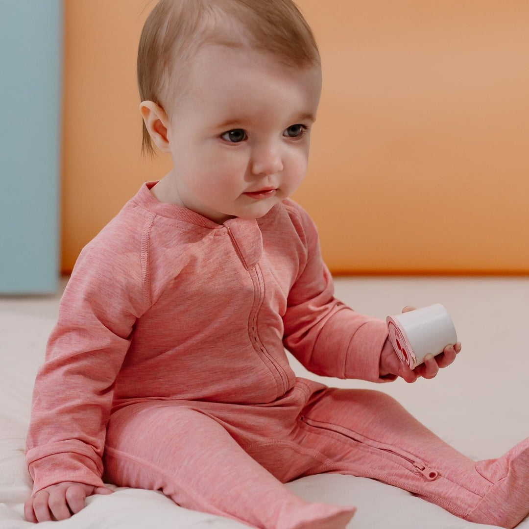 Nest Designs Long Sleeve Footed Sleeper – Pink Sunset - Nest and Sprout - Nest Designs