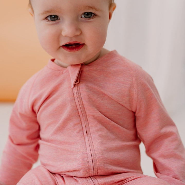 Nest Designs Long Sleeve Footed Sleeper – Pink Sunset - Nest and Sprout - Nest Designs