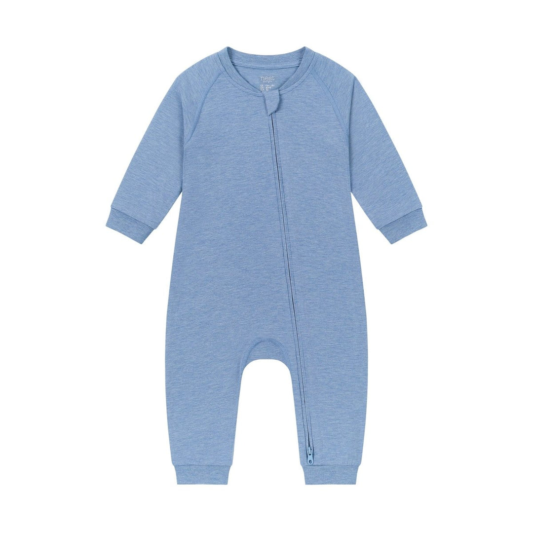 Nest Designs Long Sleeve Footless Sleeper – Azure Lake - Nest and Sprout - Nest Designs