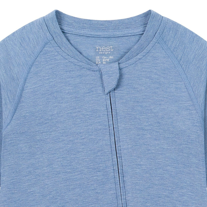 Nest Designs Long Sleeve Footless Sleeper – Azure Lake - Nest and Sprout - Nest Designs