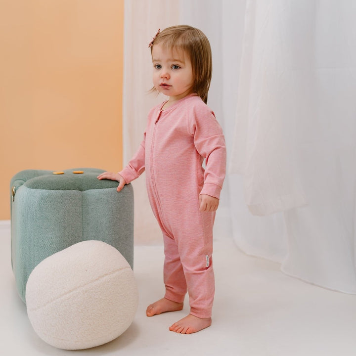 Nest Designs Long Sleeve Footless Sleeper – Pink Sunset - Nest and Sprout - Nest Designs