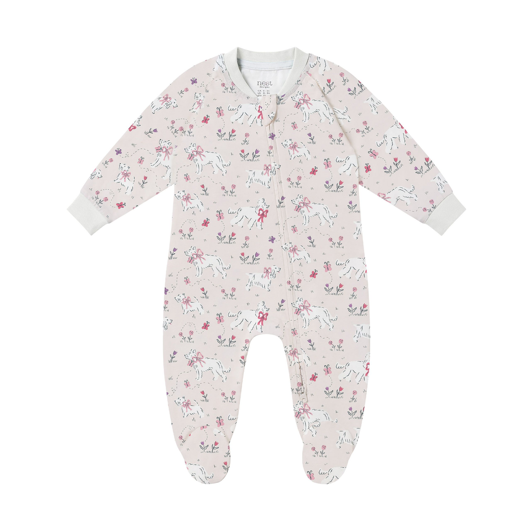 Nest Designs Footed Sleeper - Doggie Meadow (Newborn to 18M)