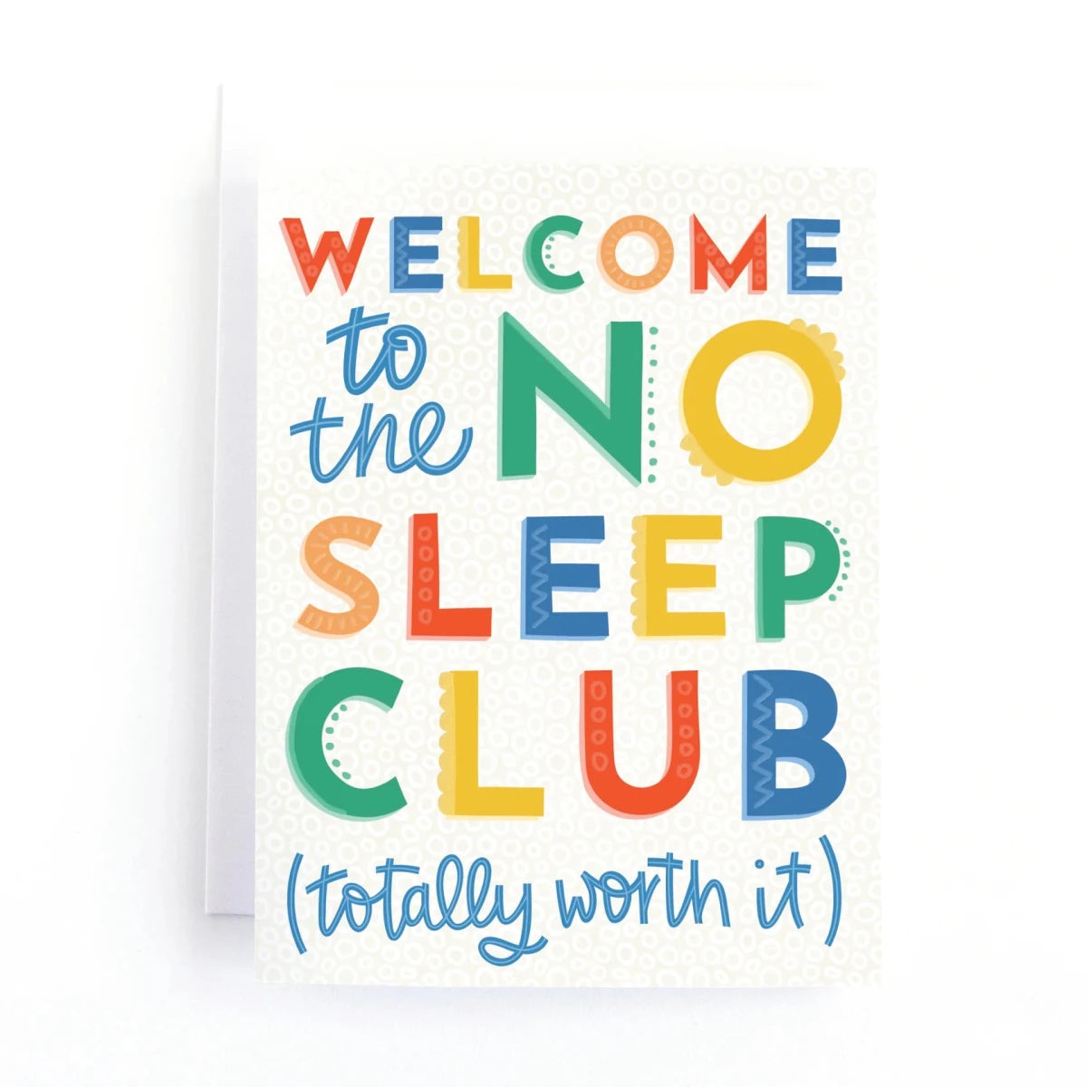 Welcome To the No Sleep Club Baby Card - Nest and Sprout - Pedaller Designs