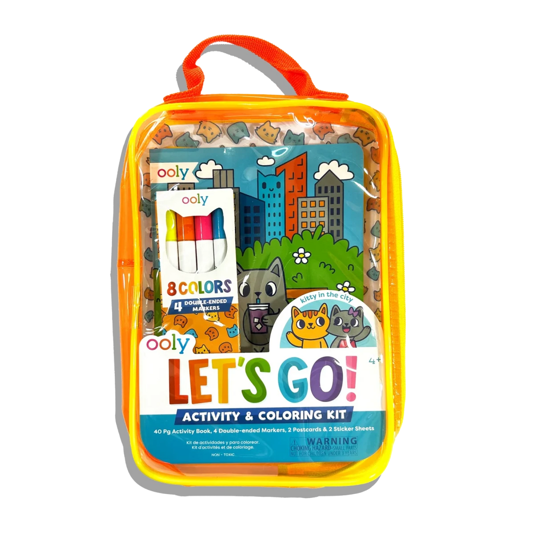 OOLY Let's Go!: Activity & Coloring Kit – Kitty In The City - Nest and Sprout-Ooly