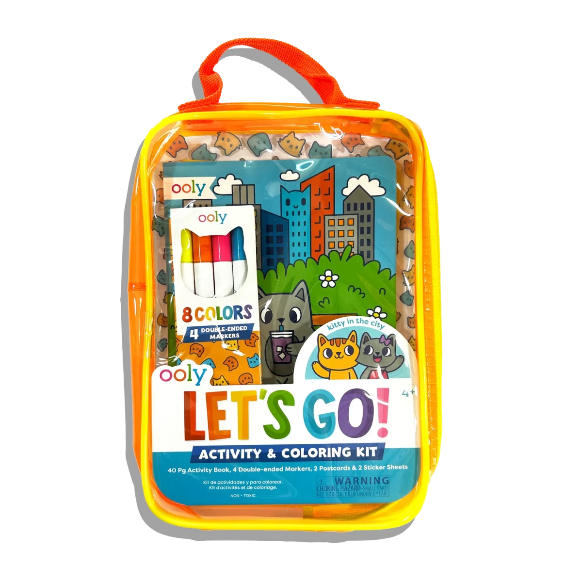 OOLY Let's Go!: Activity & Coloring Kit – Kitty In The City - Nest and Sprout-Ooly
