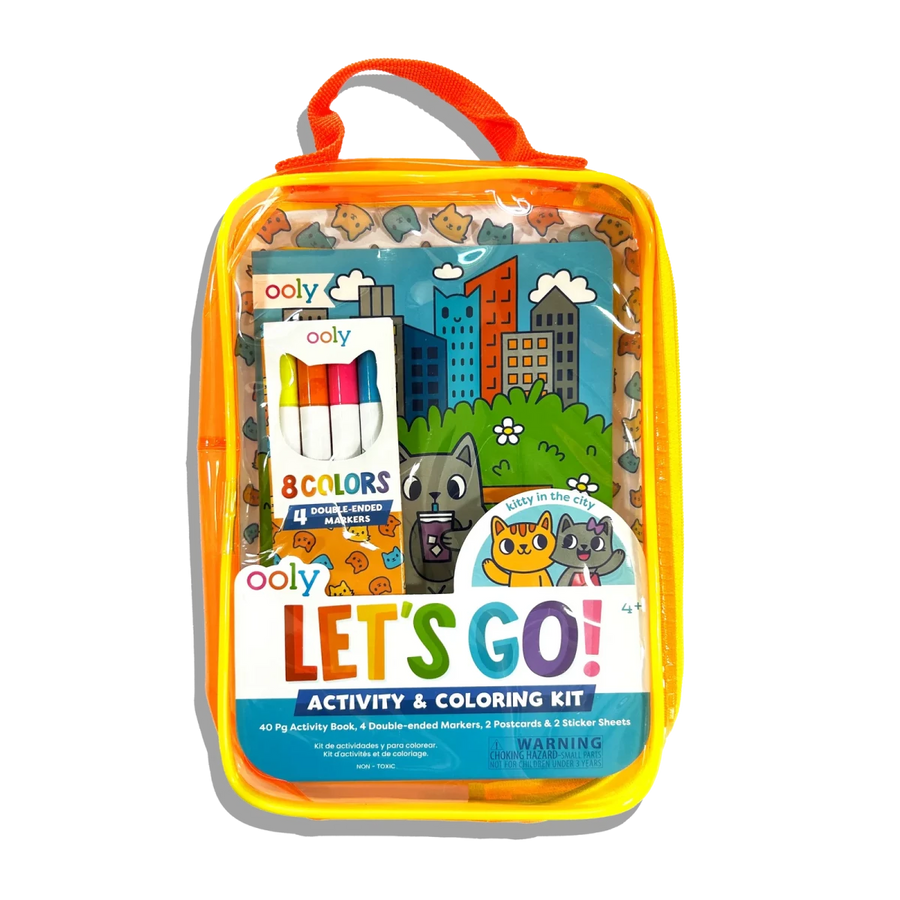 OOLY Let's Go!: Activity & Coloring Kit – Kitty In The City - Nest and Sprout-Ooly