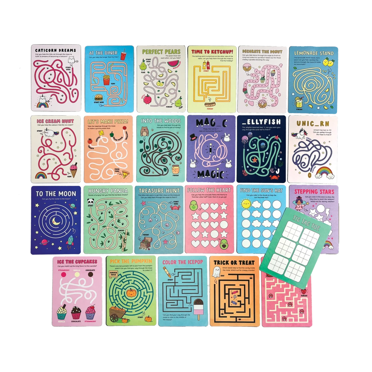 Mini Mazes Activity Cards - Nest and Sprout - Ooly