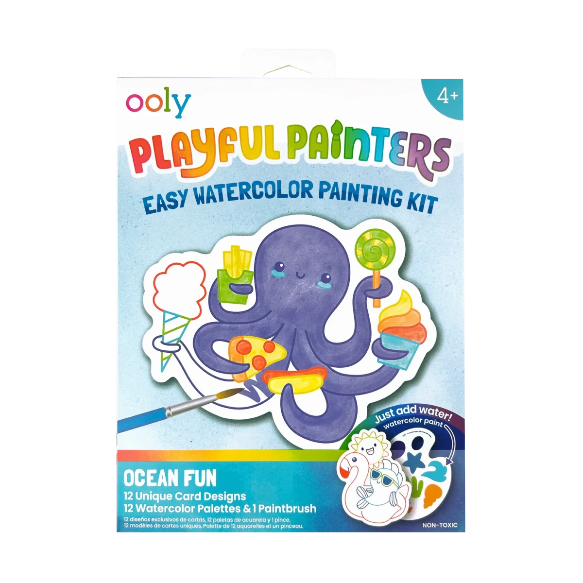 OOLY Playful Painters: Easy Watercolor Painting Kit – Ocean Pals - Nest and Sprout-Ooly