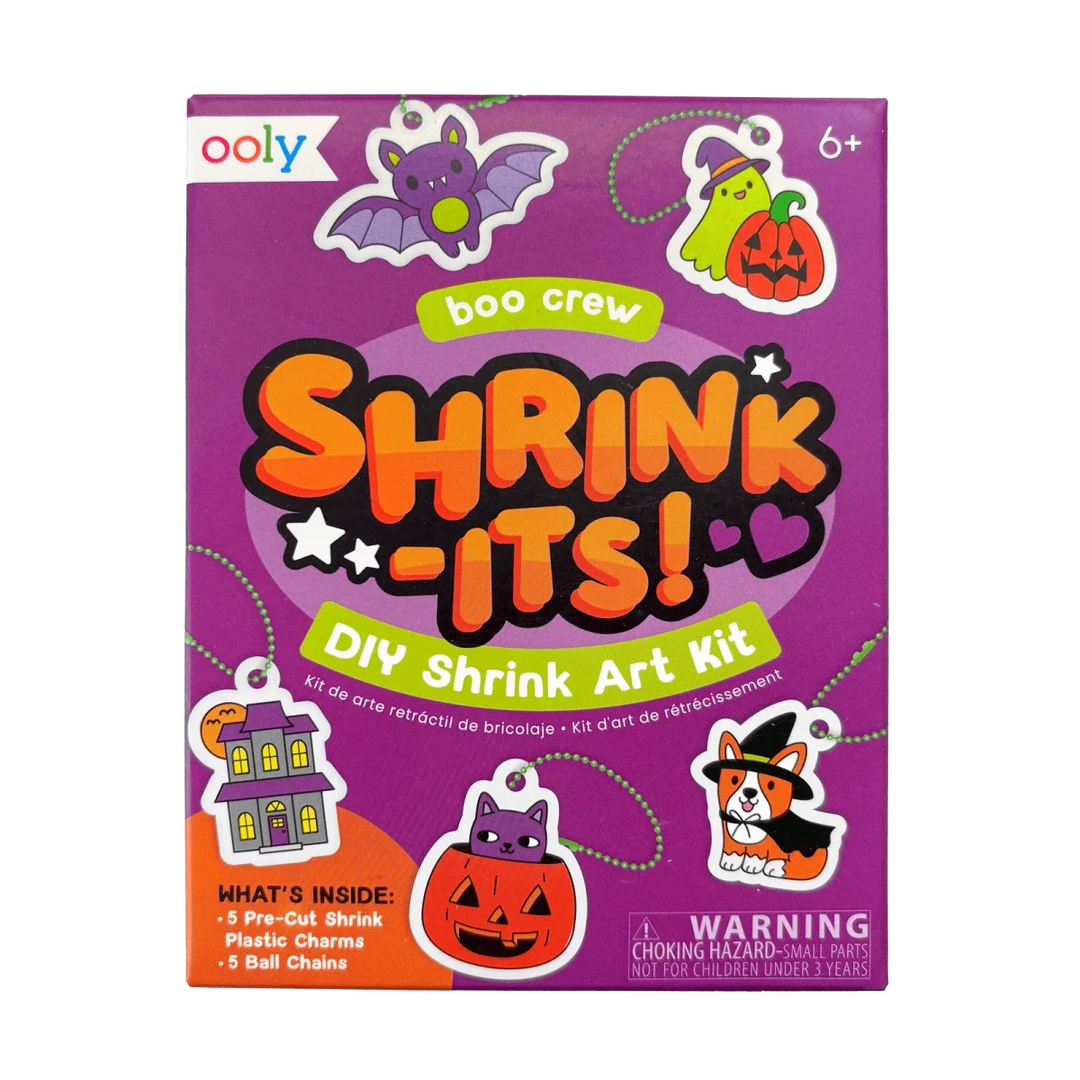 Shrink-Its! Mini DIY Shrink Art Kit - Boo Crew - 5 Charms - Nest and Sprout-Ooly