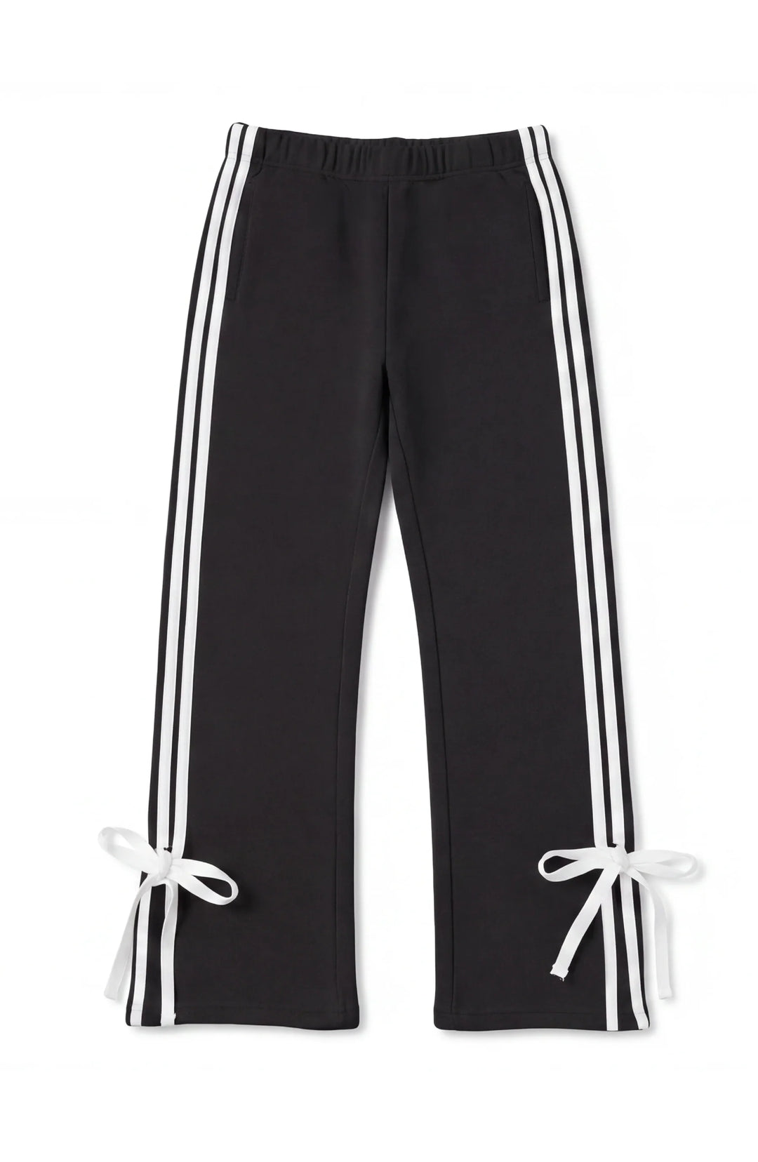 Preppy Goose Paige - Relaxed Sweatpant with Bowtie - Black