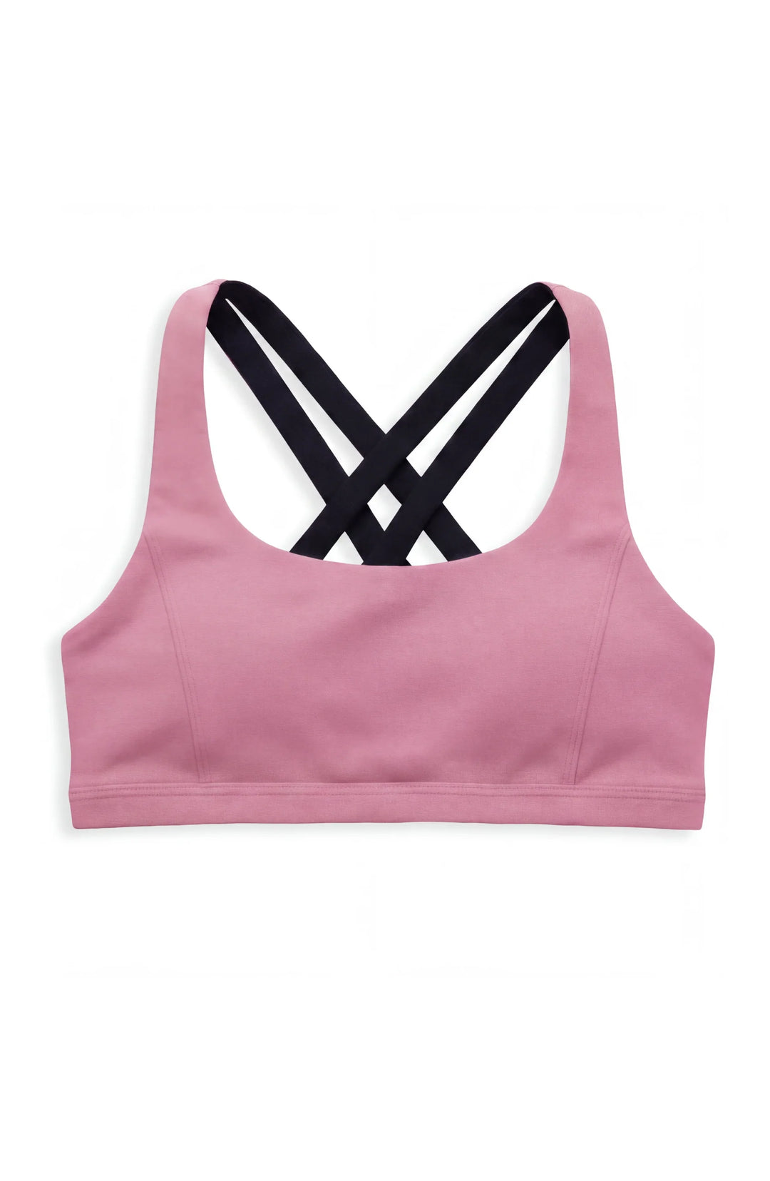 Peppy Goose Petal - Double Strap Reversible Sports Bra - Rose/Black