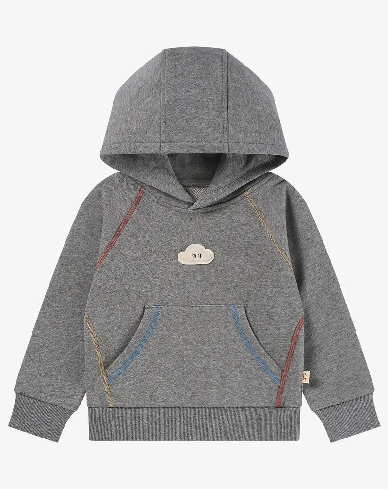 Petite Revery Hooded Sweater – Slate Gray - Nest and Sprout-Petite Revery