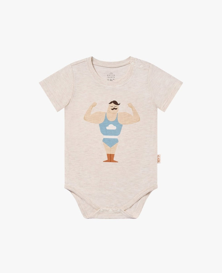 Petit Revery Onesie - Nimbus Cloud - Strongman - Nest and Sprout - Petit Revery