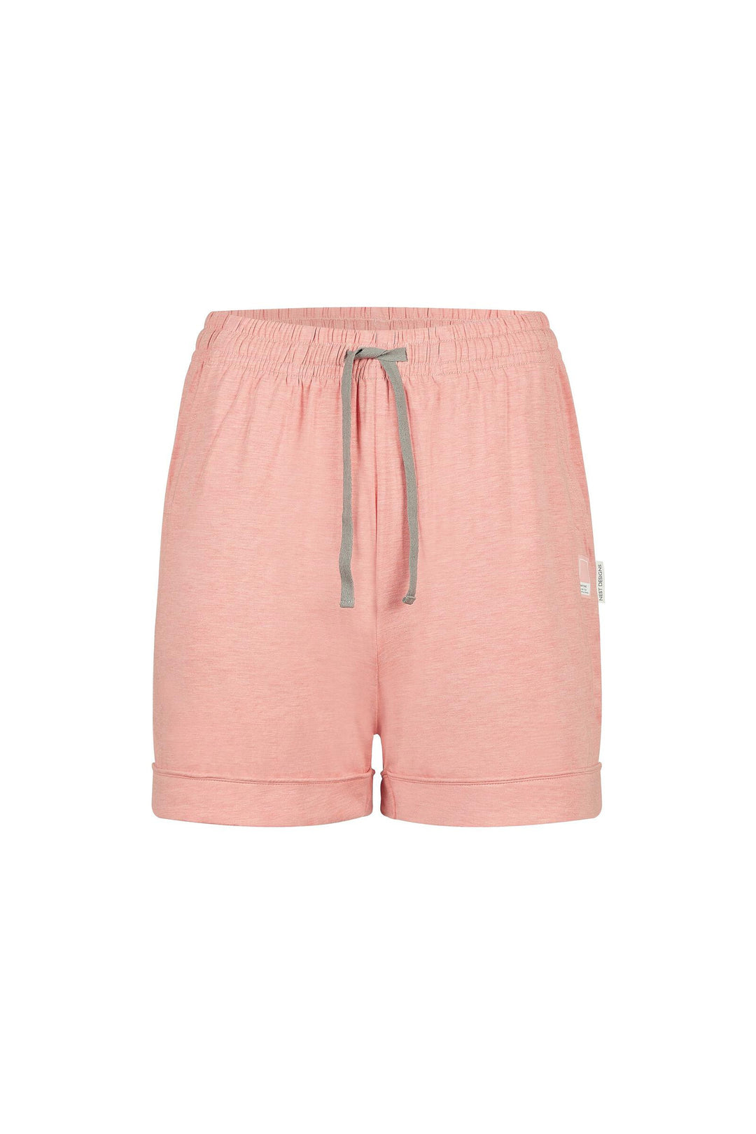 Women's Bamboo Jersey Shorts in Coral Almond