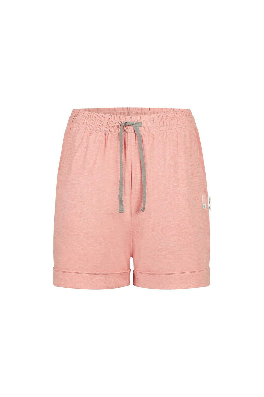 Women's Bamboo Jersey Shorts in Coral Almond