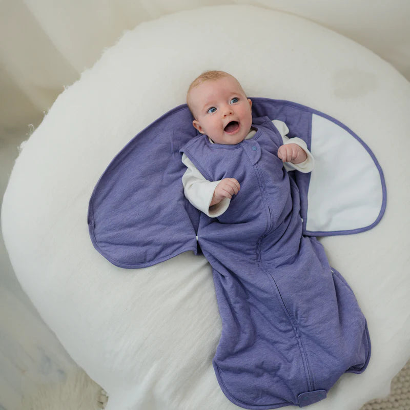 Nest Designs 1.5TOG Swaddle Sleep Bag | 1 .5  TOG Twilight Purple