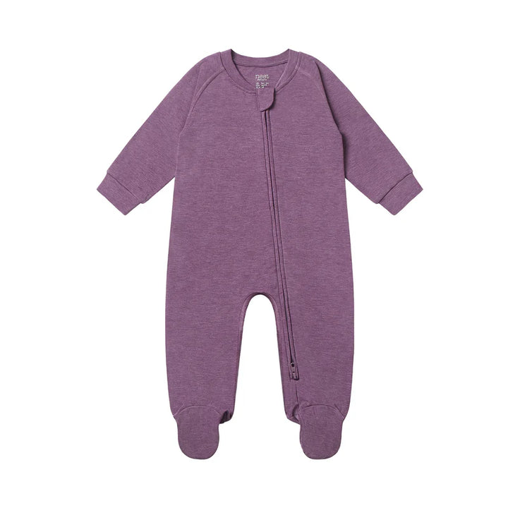 Nest Designs Bamboo Footed Sleeper | Purple Gumdrop