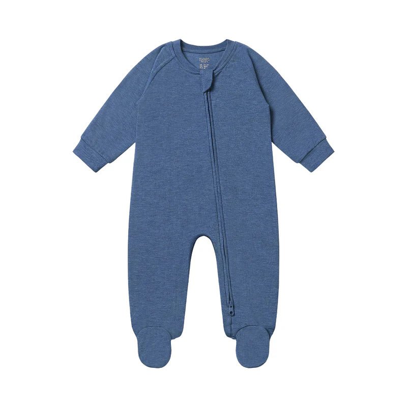 Nest Designs Bamboo Footed Sleeper | Vintage Indigo - Nest and Sprout - Nest Designs
