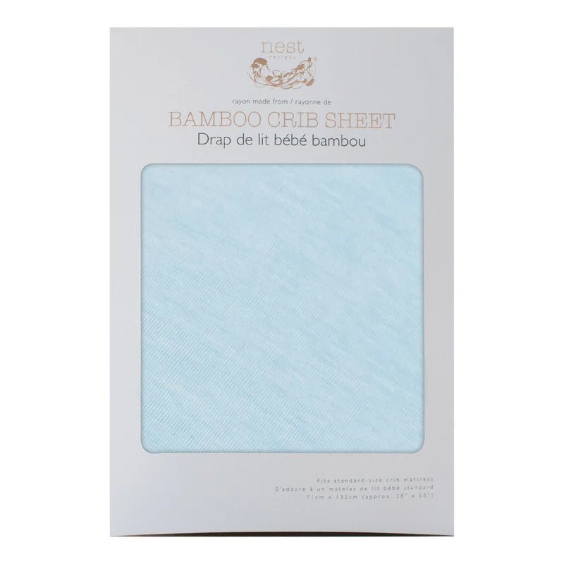 Crib Sheet (Bamboo Jersey) - Forget - me - not - Nest and Sprout - Nest Designs