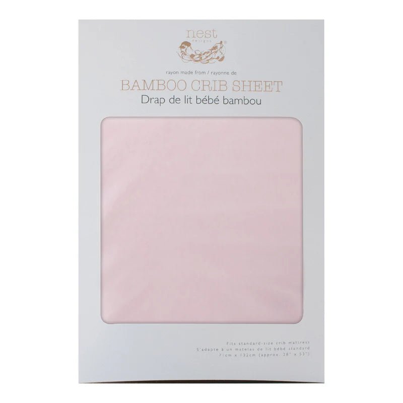 Crib Sheet (Bamboo Jersey) - Rose Smoke - Nest and Sprout - Nest Designs
