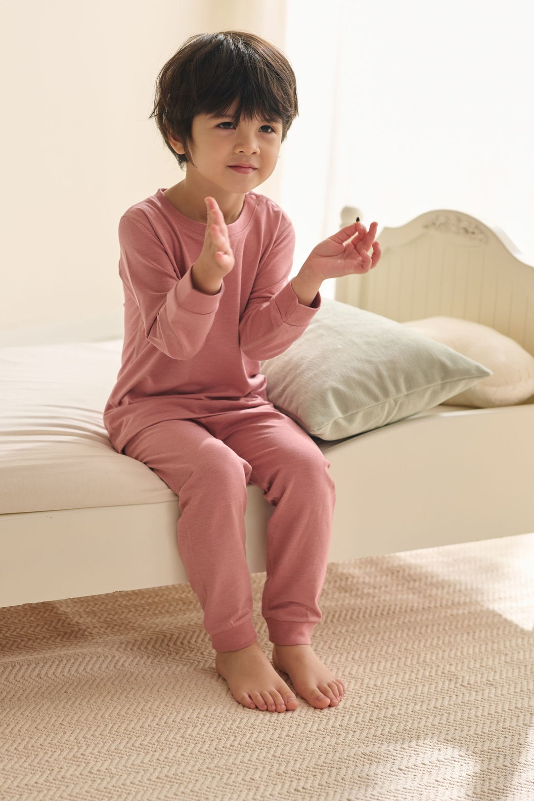 Nest Designs Kids PJ Set – Old Rose