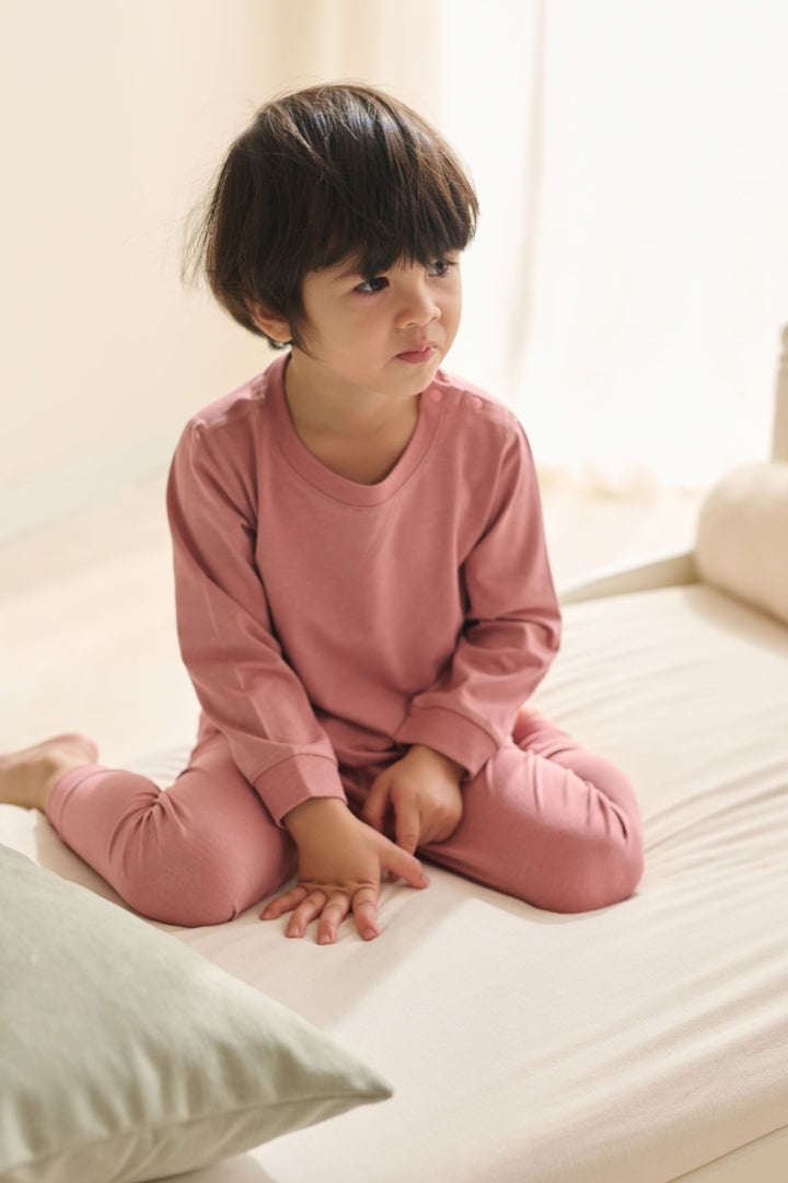 Nest Designs Kids PJ Set – Old Rose