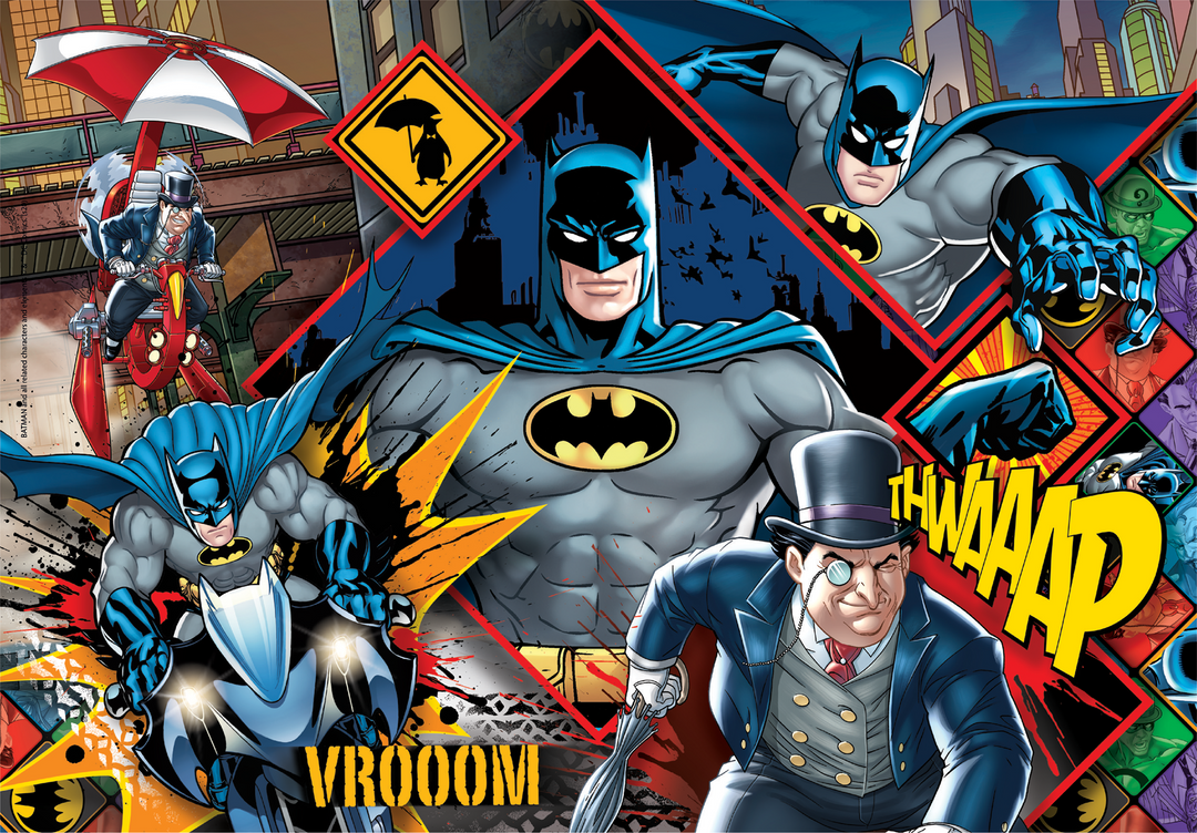Clementoni DC Batman and Penguin Supercolor Puzzle - 180 Pieces