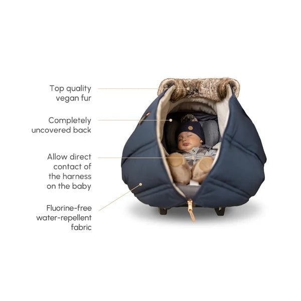 Petit Coulou Car Seat Cover, -30C rate Pink - Nest and Sprout-Consignment