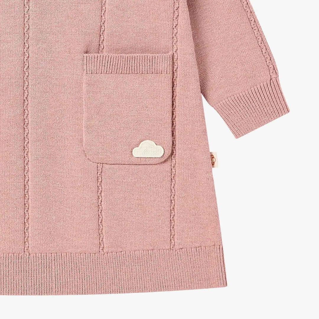 Petite Revery Cable Knit Dress – Old Rose - Nest and Sprout-Petite Revery