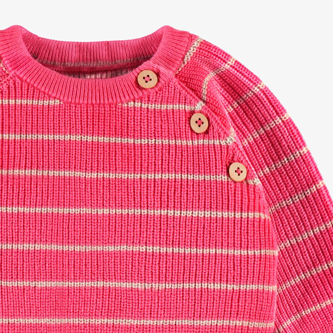 Pink Knit Baby Sweater
