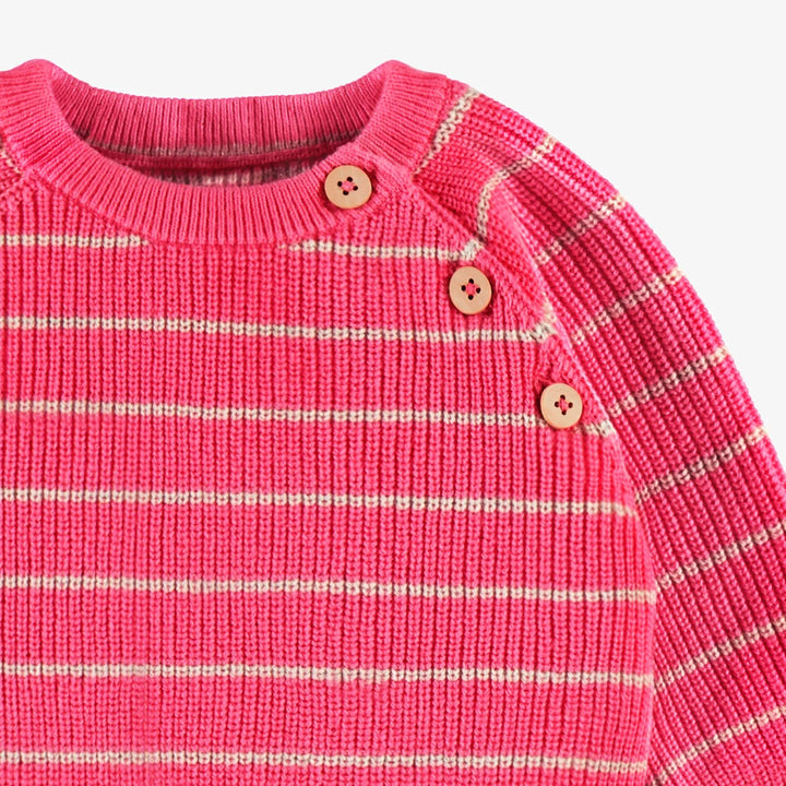 Pink Knit Baby Sweater